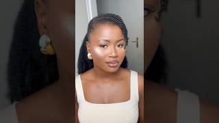 Ponytail tutorial hairstyle 4chair howtostylenaturalhair 4chairstyles naturalhair grwm [upl. by Korff]