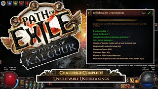 Unbelievable Undertakings Challenge  Path of Exile Settlers of Kalguur EP24  POE 325 pathofexile [upl. by Hamforrd]