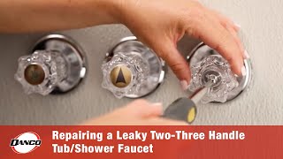 Repairing a Leaky TwoThree Handle TubShower Faucet [upl. by Gibbon]