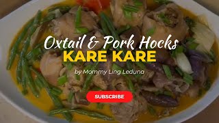 Oxtail amp Pork Hocks Kare Kare by Mommy Ling Leduna [upl. by Ojela]