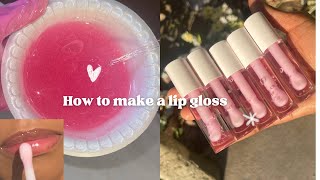 How to make a Lip Gloss  beginner Friendly [upl. by Monafo218]