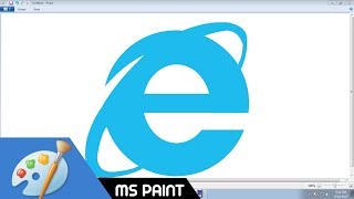 Requested Video Draw Internet Explorer logo in MS Paint from Scratch [upl. by Vivienne748]