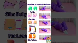 exercises to lose belly fat homeshort reducebellyfat bellyfatloss yoga [upl. by Eelarak]