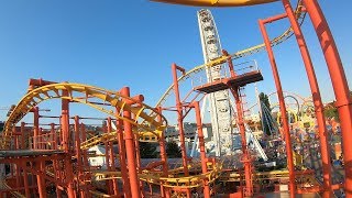 Zamperla Volare Coaster Koidl Prater Wien Vienna 2018 POV Onride Day [upl. by Nawd225]