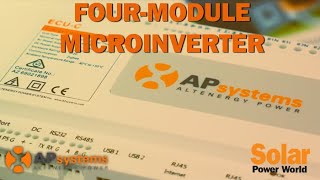 APsystems shows off fourmodule microinverter at SPI 2019 [upl. by Idnam72]