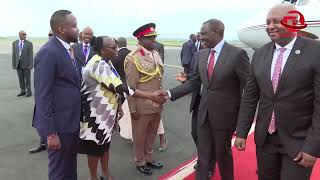 President William Ruto arrive in BujumburaBurundi for COMESA summit [upl. by Pitchford]