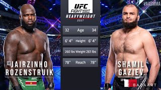 JAIRZINHO ROZENSTRUIK VS SHAMIL GAZIEV FULL FIGHT UFC VEGAS 87 [upl. by Derrick921]