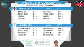 Applecross CC 1st XI v Kalamunda CC 1st XI [upl. by Eednus846]