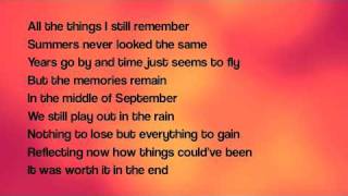 September lyrics By Daughtry [upl. by Nirro]