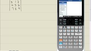 Technology in College Algebra  Matrix Determinants  HP Prime [upl. by Simons811]