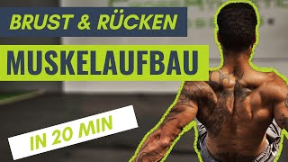 Oberkörper Workout für Zuhause ohne Geräte  20 Minuten [upl. by Drain996]