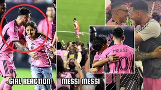 This Happen When Messi Makes Come Back After Injury  Messi Saves Fan Girl [upl. by Eatnuahc]