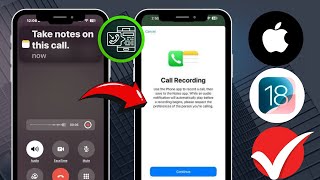 iOS 18  Comment activer lenregistrement des appels sur iPhone [upl. by Annaynek989]