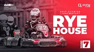 CLUB100 Cadet amp Junior Lightweight Championship Round 7  Rye House [upl. by Cosetta]