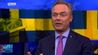 Jan Björklund FP och Jonas Sjöstedt V debatterar skattepolitik SVT Aktuellt [upl. by Ennirac]