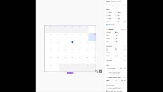 Responsive calendar designed with FigmaFrames X [upl. by Horatius]