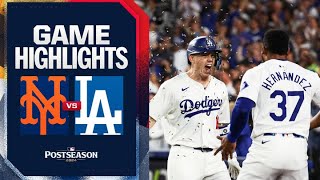 Mets vs Dodgers NLCS Game 6 Highlights 102024  MLB Highlights [upl. by Ecnaret]