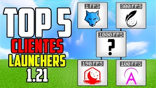 TOP 5 MEJORES CLIENTES con LAUNCHER para MINECRAFT 121  LAUNCHER 18  121  1000 FPS amp 0 LAG [upl. by Julian159]