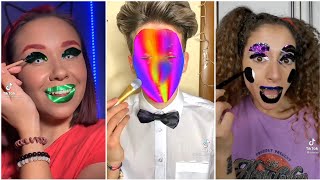 La la la new tik tok compilation green screen makeup [upl. by Lenneuq]