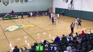 Cecil College vs Allegany  NJCAA Basketball  11324 [upl. by Lil]