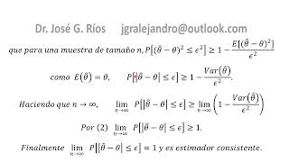 Estimador Consistente [upl. by Sandye]