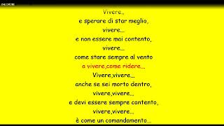 VASCO ROSSI Vivere con testo [upl. by Neeruam]