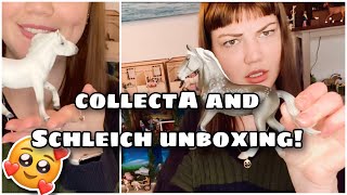 HUGE Schleich and CollectA Christmas Unboxing [upl. by Ynahirb]