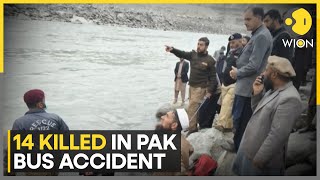 Pakistan Dozens Killed In Bus Accident  Latest English News  WION [upl. by Aynatal]