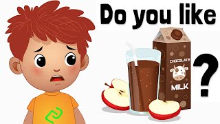 Do you Like Chocolate Milk Apple Juice  Ice Cream and Pickles  Preschool Songs amp Nursery Rhymes [upl. by Lowrie]