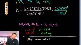 Scheikunde  evenwichten  evenwichtsconstante en opstellen concentratiebreuk [upl. by Reseda]