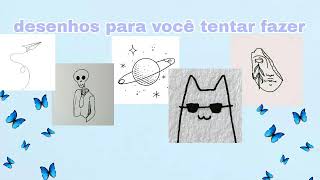 desenhos simples para você tentar fazer [upl. by Ketchan52]