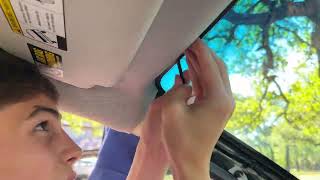 This AUTOVOX V5PRO video rearview mirror is great Installation and Demo [upl. by Leuqcar]