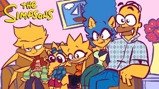 THE SIMPSONS HUMANIMAL COUCH GAG capcut fanart animation thesimpsons [upl. by Coopersmith]