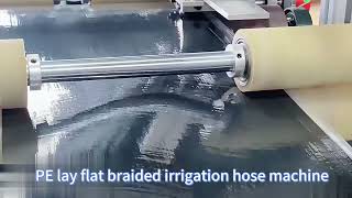 Prefabricated hole drip irrigation tape PE lay flat hose extrusion machine [upl. by Doownel428]