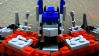 Lego Transformers AoE Evasion Mode Optimus Prime in G1 colors [upl. by Madge]