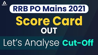 RRB PO MAINS 2021 SCORE CARD OUT  RRB PO Mains Cut off [upl. by Sone9]