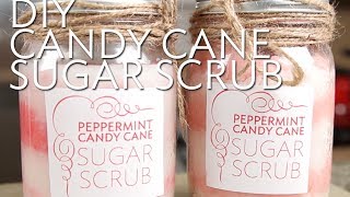 DIY Peppermint Candy Cane Sugar Scrub  Broke But Bougie [upl. by Hedy168]