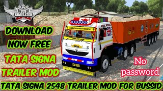 Tata Signa Trailer Mod For Bus Simulator Indonesia  Tata Truck Mod Bussid [upl. by Lennod]