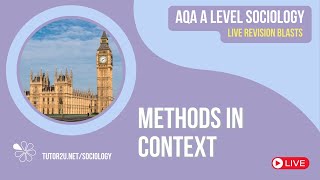 Methods in Context  Live Revision for AQA A Level Sociology [upl. by Jamima681]