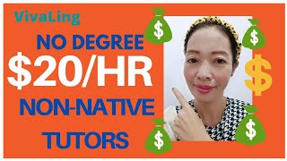 TEACH FROM HOME JOBS 💵💰20HR Tutors VivaLing Reviews [upl. by Niwre425]