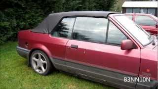 Ford Escort XR3i MK4 Cabriolet Power roof  90 Spec  Open and close [upl. by Xed]