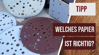 Tipp  Welches Schleifpapier soll man kaufen [upl. by Furgeson314]