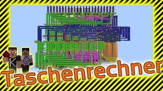 Redstone Taschenrechner  Minecraft Computertechnik [upl. by Doowle]