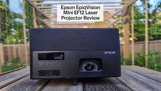 PROJETOR EPSON EPIQVISION EF12 A LASER REVIEW [upl. by Vanny443]