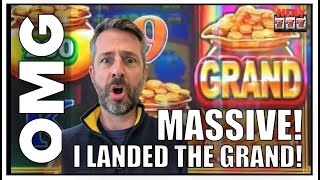 MY BIGGEST WIN OF THE YEAR I GOT THE GRAND JACKPOT ON TRIPLE COIN TREASURES SLOT MACHINE [upl. by Jordison]