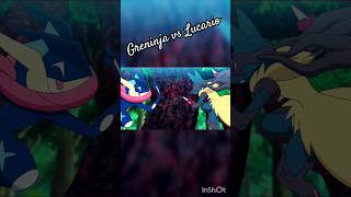 Ashs greninja VS Lucario  pokemon battle  best fight  youtube [upl. by Janus]