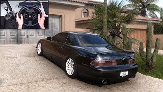 Toyota Soarer  619HP Drift Tune  Forza Horizon 5 Thrustmaster T300RS Gameplay [upl. by Valerian253]