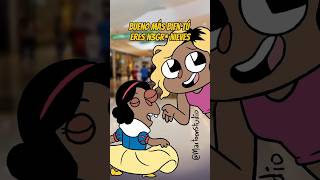 Tu no eres blanca nieves animacion humor memes larosadeguadalupe disfraz disney tia shorts [upl. by Yeruoc]