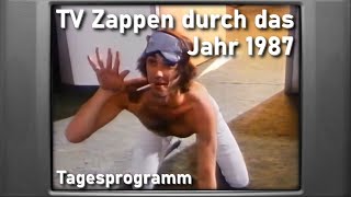 Zeitkapsel 1987 Zappen durchs deutsche Fernsehen  Teil 1 Tagesprogramm [upl. by Esinrahs]