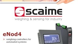 SCAIME Weighing transmitter eNod4 for automated systems  English [upl. by Okoy]